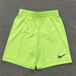 Nike Lime Green Performance Shorts with Swoosh